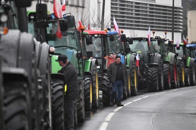 „AFP“/„Scanpix“/Lenkijos ūkininkai