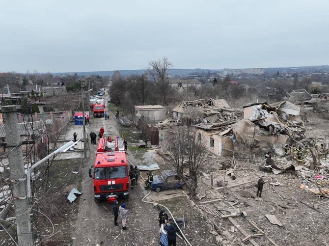 Socialinių tinklų nuotrauka/Rusijos atakos padariniai Zaporižioje