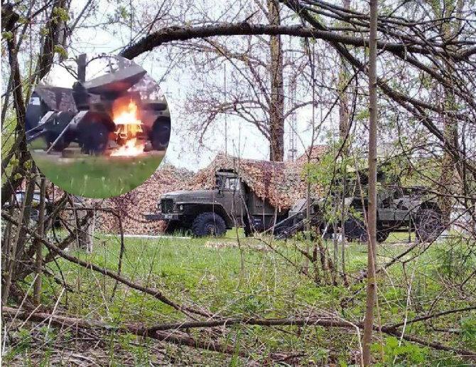 15min koliažas/Ukrainos partizanai smogė rusų palydovinio ryšio stočiai
