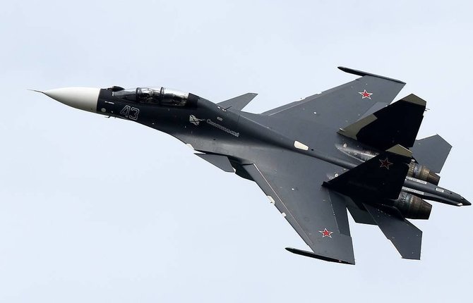 „Tass“/Rusijos naikintuvas „Su-30SM“