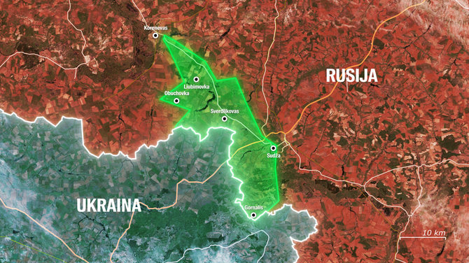 15min iliustracija/Ukrainos pajėgų reidas į Kursko sritį