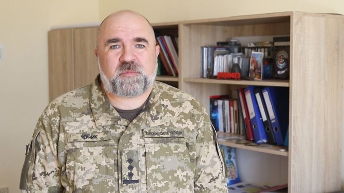 Socialinių tinklų nuotrauka/Ukrainos ginkluotųjų pajėgų atsargos pulkininkas Petro Černykas