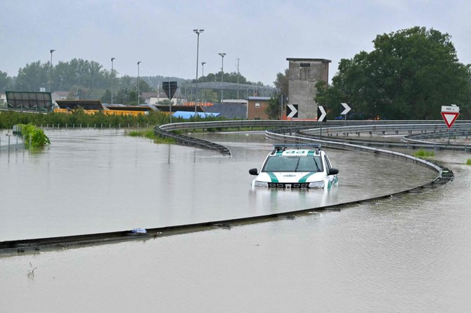 „AFP“/„Scanpix“/Potvynis Italijoje