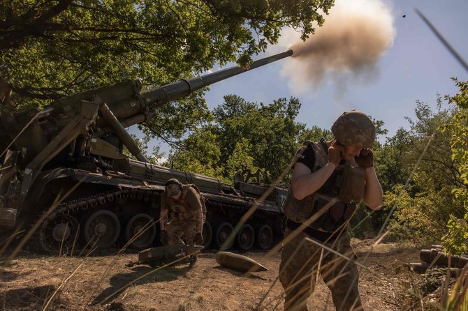 „AFP“/„Scanpix“/Ukrainos kariai prie Pokrovsko