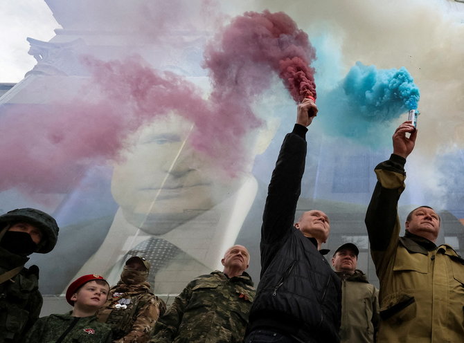 „Reuters“/„Scanpix“/Krymo aneksijos metinės