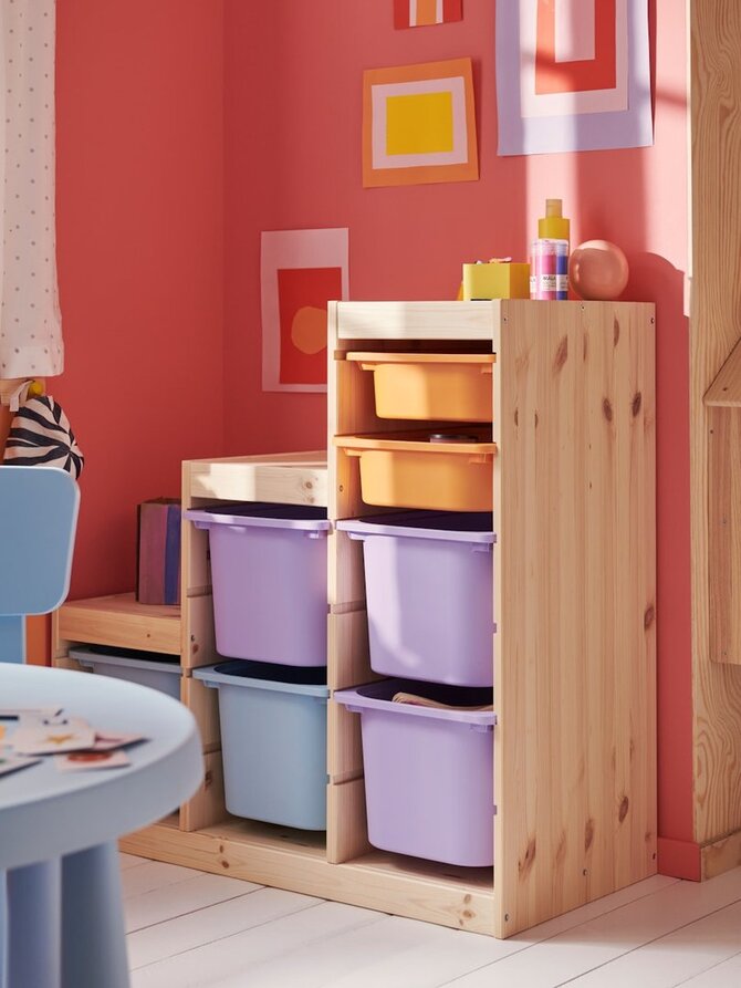 IKEA nuotr./Tvarkymasis tarsi žaidimas: paverskite vaikų kambarį įkvepiančia ir tvarkinga erdve