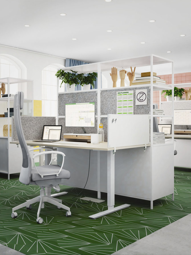 „IKEA“ nuotr./Kas svarbu įrengiant biurą: keturios interjero dizaino tendencijos
