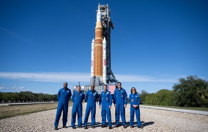 NASA/Joel Kowsky/„Artemis II“ NASA astronautai