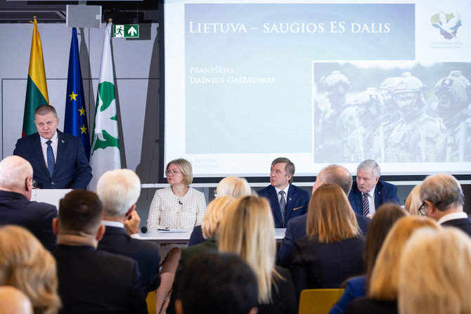 LVŽS nuotr. /Lietuvos valstiečių ir žaliųjų sąjunga pristatė rinkimų į Europos Parlamentą programą