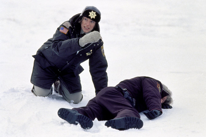 „Fargo“ filmo akimirka. /Frances McDormand 