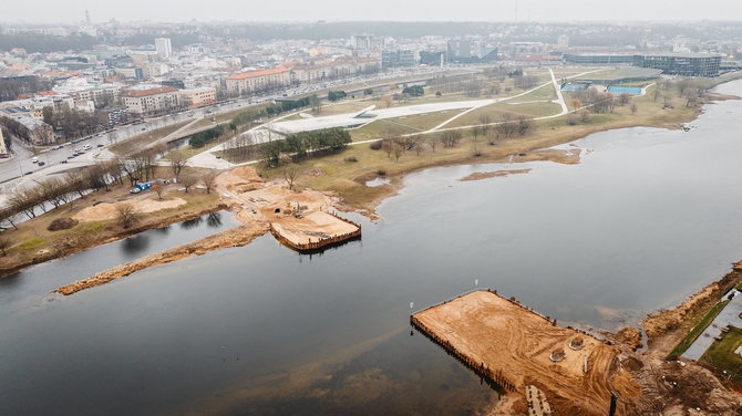 Kauno miesto savivaldybės administracijos nuotr. /Tilto statyba