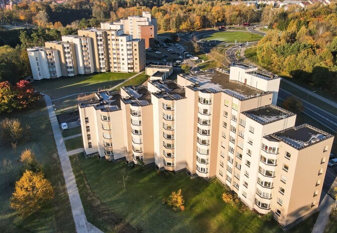 Nuotrauka iš APVA archyvo./Daugiabučių renovacija Lietuvoje. 