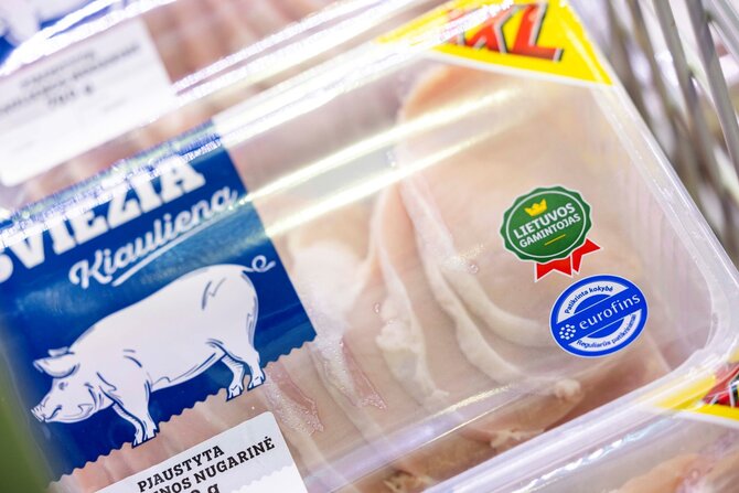 Bendrovės nuotr./Lidl mėsos ženklinimas su Eurofins