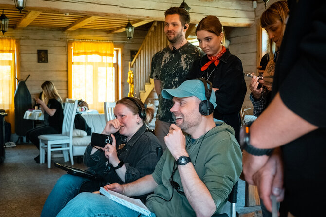 Emilijos Pelakauskaitės nuotr./Tadas Vidmantas su komanda
