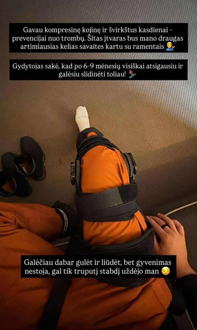 „Instagram“ nuotr./Makalius Italijoje patyrė traumą