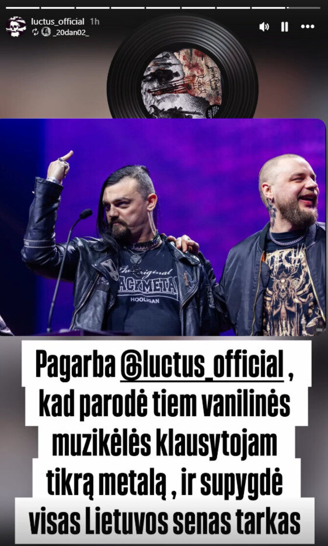 Socialinių tinklų nuotr./Palaikymas grupei