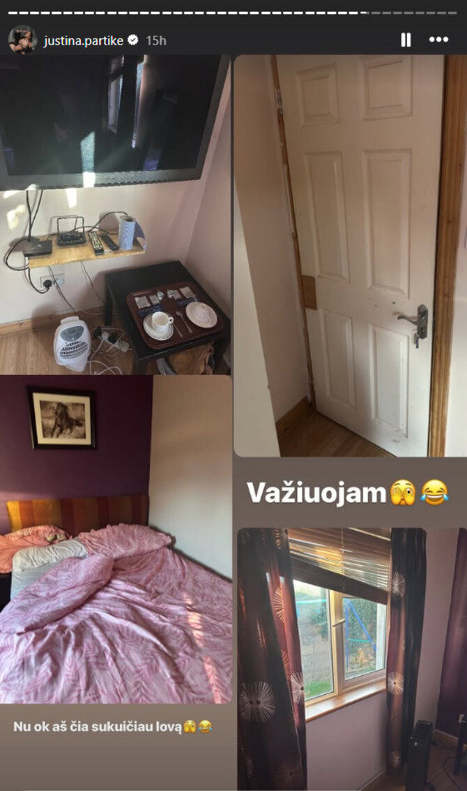 „Instagram“ nuotr./Justinos Partikės viešnagė Dubline