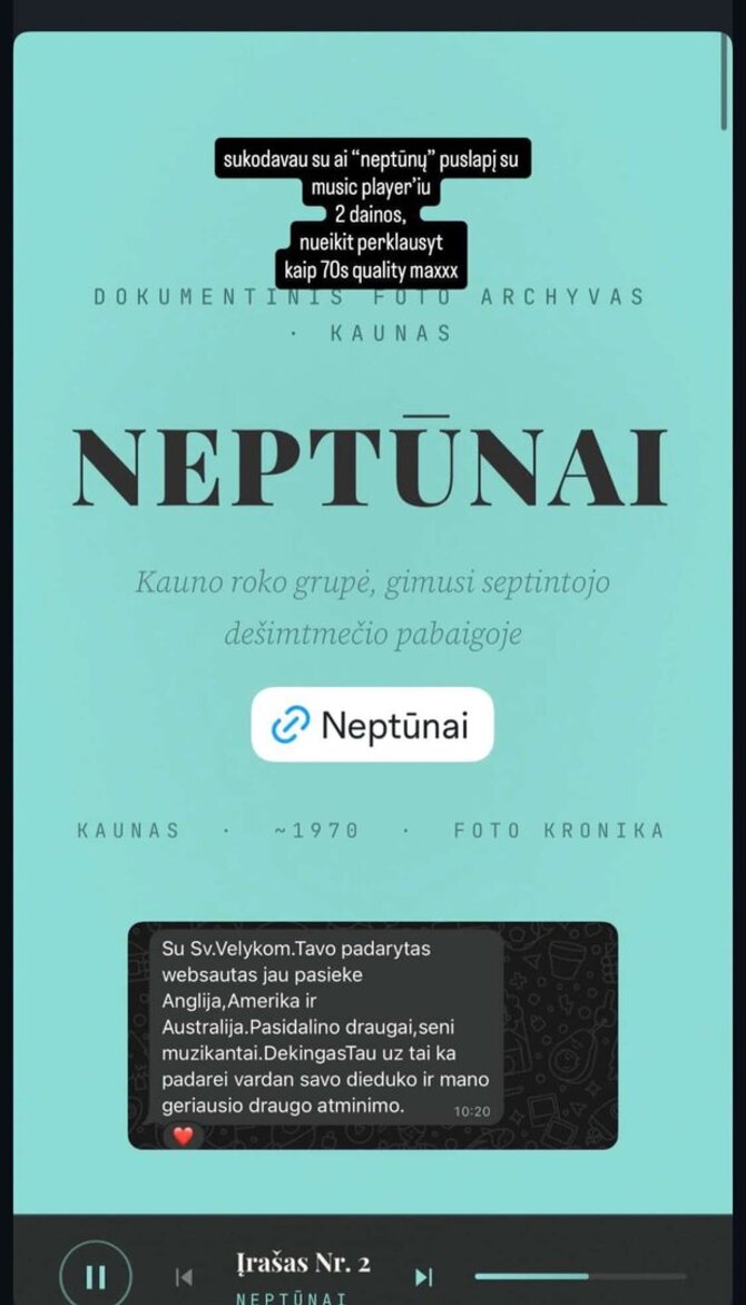 „Instagram“ nuotr./OG Version pasidalijo apie senelį