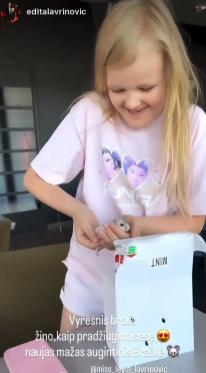 „Instagram“ nuotr./Leyla Lavrinovič gavo siurprizą