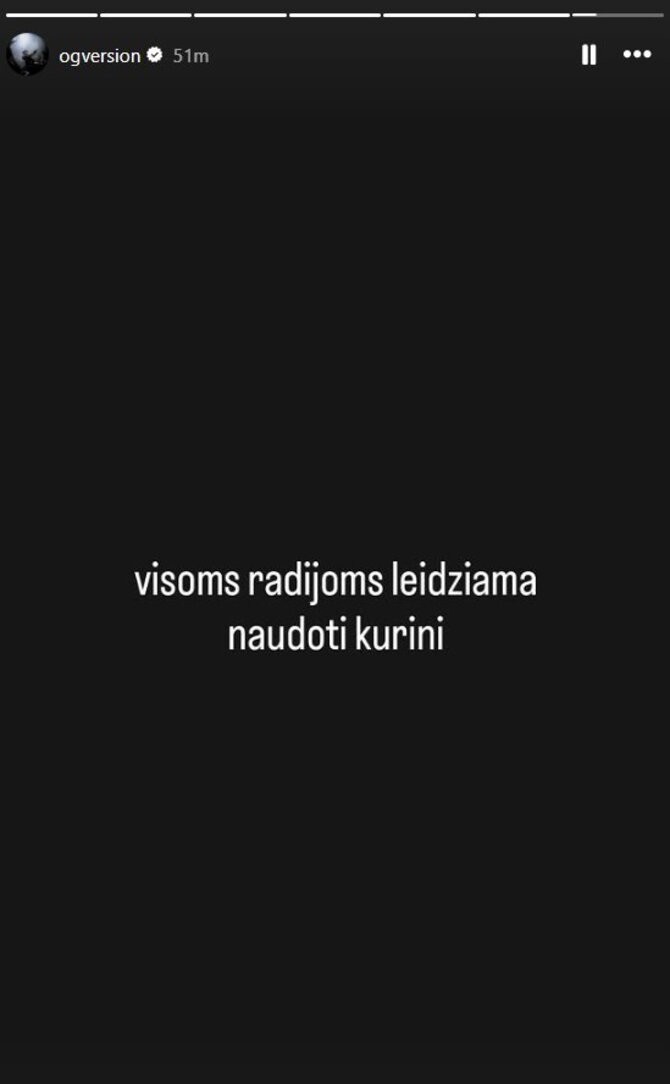 „Instagram“ nuotr./OG Version įrašas