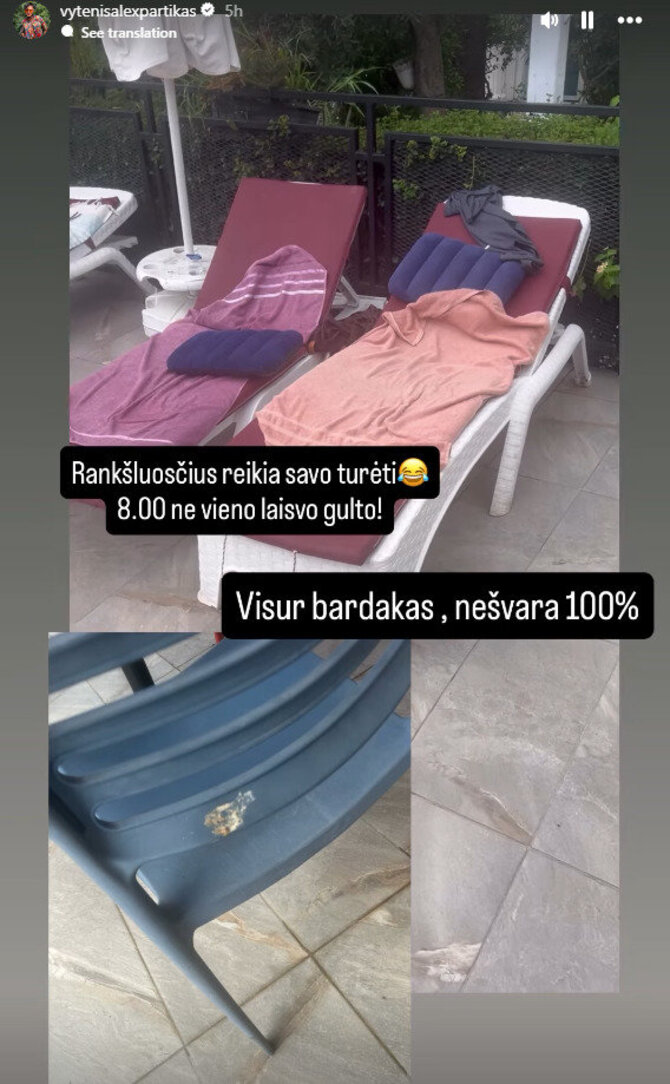 „Instagram“ nuotr./Vytenio Partiko atostogos Turkijoje