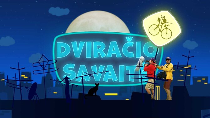 Organizatorių nuotr./„Dviračio savaitė“ laidos kadras