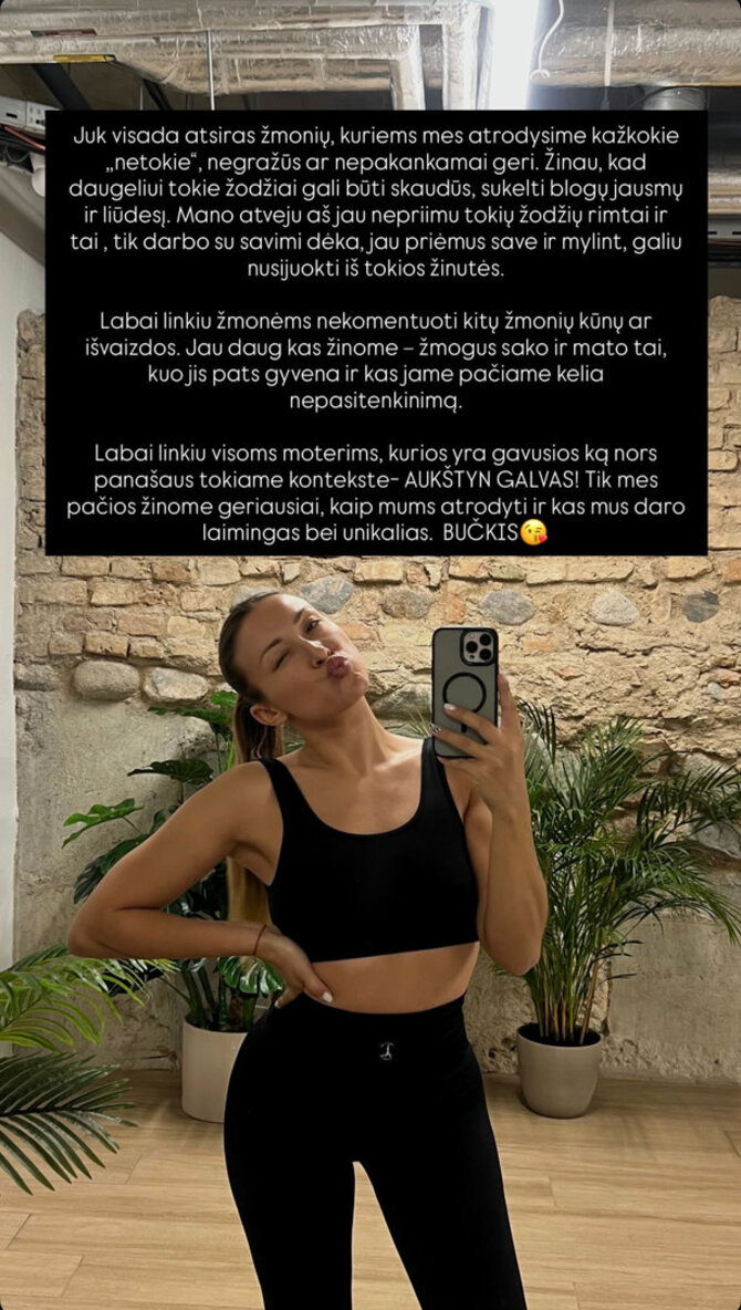„Instagram“ nuotr./Eglės Jakštytės įrašai
