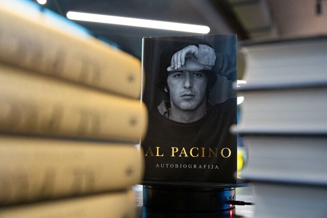 Organizatorių nuotr./Alo Pacino autobiografijos pristatymas