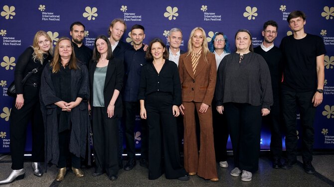 A. Dainavičius ir A. Solomino nuotr./„Badautojų namelio“ pristatymas Varšuvos kino festivalyje