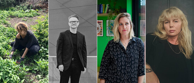 Architektūros fondo/Asmeninio archyvo nuotr. /Šeštadienio pranešėjai – Sina Hensel, Julius Seniūnas, Lauren Davies, Giedrė Datenytė