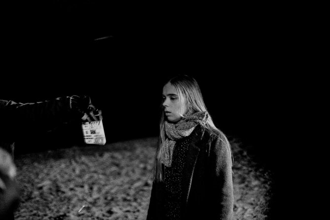 P.Zavadskio nuotr. /Urtė Povilauskaitė. Filmo „Siena“ užkulisiai (rež. Ignas Jonynas)