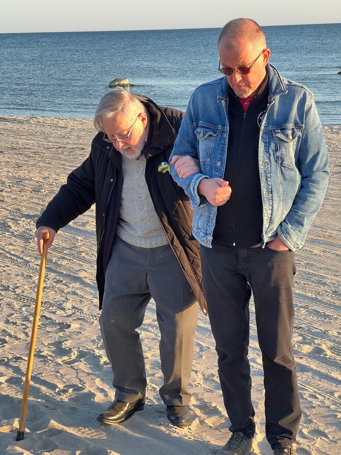 Asmeninio archyvo nuotr. /Vytautas V. Landsbergis su tėvu Vytautu Landsbergiu
