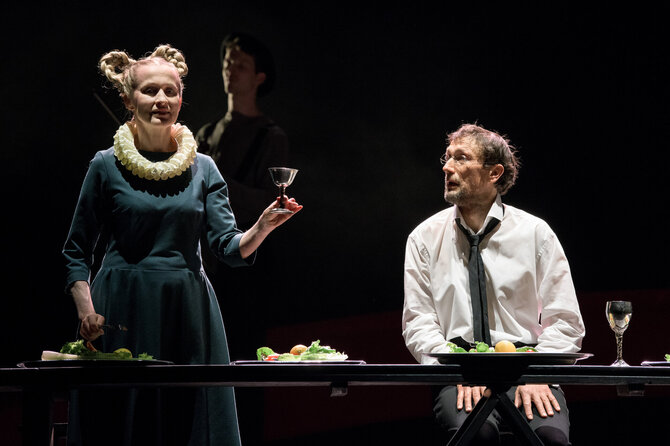 L.Vansevičienės/Valstybinio jaunimo teatro nuotr. /Aušra Pukelytė ir Aleksas Kazanavičius spektaklyje „Don Kichotas“ (rež. Adomas Juška)