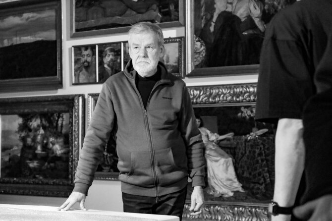 Iš Vadimo Šamkovo ciklo „dirba žmonės“/ Eksperto k. k. molbertinės tapybos restauratorius Algimantas Vaineikis