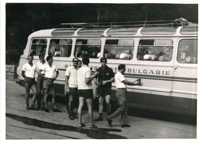 Pranešimo autorių nuotr. /Estradinis orkestras „Oktava“ gastrolėse. Bulgarija, 1966 m. Kauno miesto muziejaus fondai