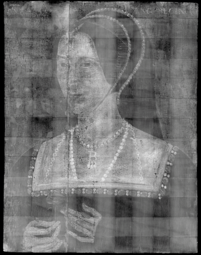 Heverio pilies muziejaus (angl. Hever Castle & Gardens) nuotr. /Anne Boleyn portreto tyrimas