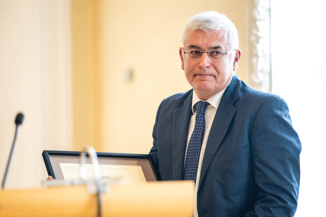 T.Biliūno/Pranešimo autorių nuotr, /Sergejus Kanovičius. Sugiharos fondas paskelbė 2025 metų Tolerancijos žmogų ir įteikė Leonido Donskio premiją