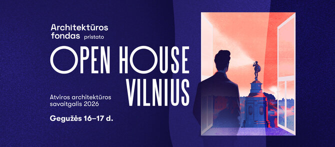Open House Vilnius. Miesto balsas. Plakato autorius – Liudas Barkauskas.