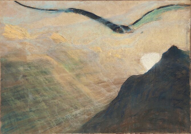 M. K. Čiurlionis, „Žinia“. 1904/1905 m. Nacionalinis M. K. Čiurlionio dailės muziejus.