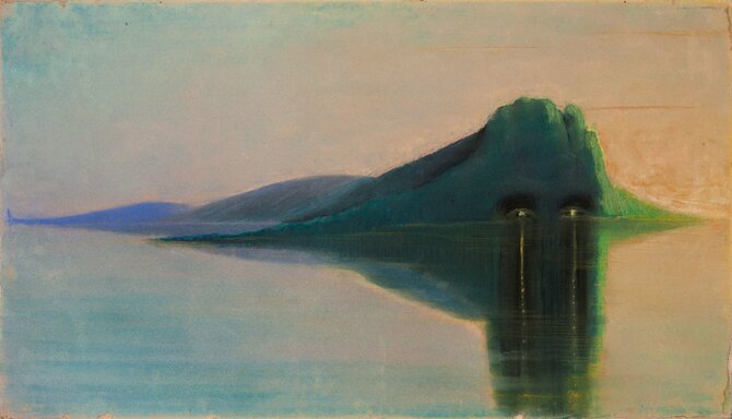 Nacionalinio M.K.Čiurlionio dailės muziejaus nuotr. /Mikalojus Konstantinas Čiurlionis „Ramybė“ (1903/4 m.)