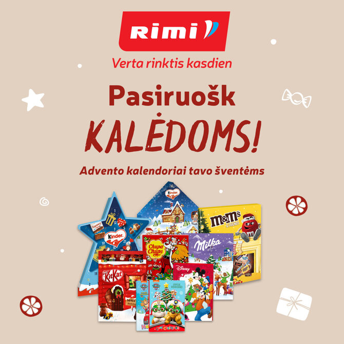 „Rimi“ nuotr./Kalėdų laukimo magija: kokius advento kalendorius renkasi vaikai ir suaugusieji