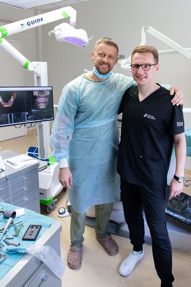Kauno implantologijos klinikos nuotr./Navigacinė implantacija: kaip GPS technologija keičia dantų atkūrimą