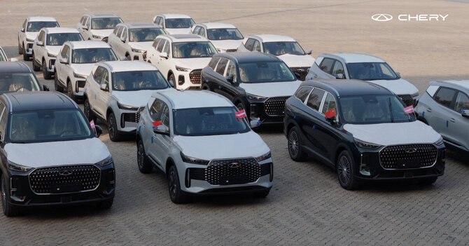 „Chery“ nuotr./„Chery“ pristato pirmuosius automobilius Baltijos šalyse ir ruošiasi pradėti pardavimus