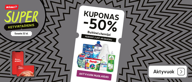 „Rimi“ nuotr./Ketvirtadienį „Rimi“ didelės nuolaidos buitinei chemijai: sutaupykite iki 50 proc. 