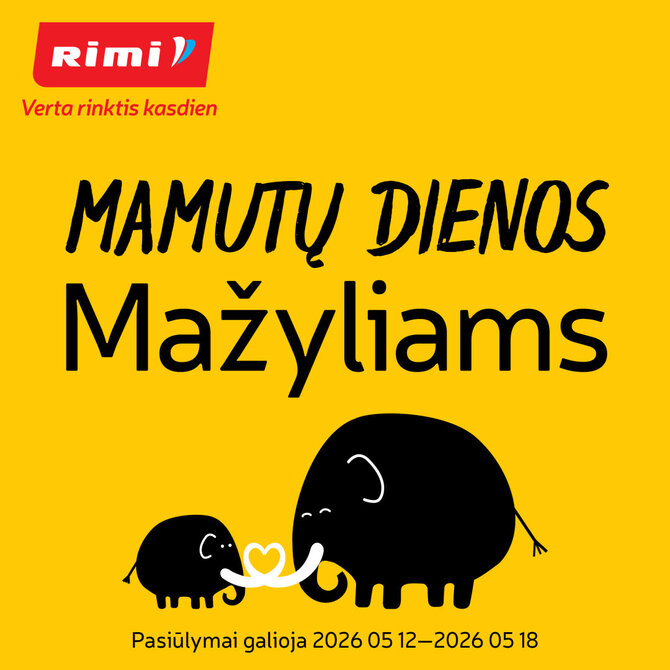 „Rimi“ nuotr./Tėvų kasdienybė kainuoja: „Rimi“ šeimos dienomis – iki 50 % nuolaidos vaikų prekėms
