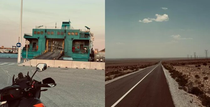 Asmeninio archyvo nuotr. / „15min“ fotomontažas / Martyno ir Agnės kelionės motociklu