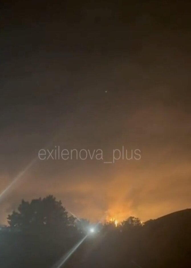 „Exilenova-plus“ / „Telegram“/Liepsnoja Afipskio naftos perdirbimo gamykla