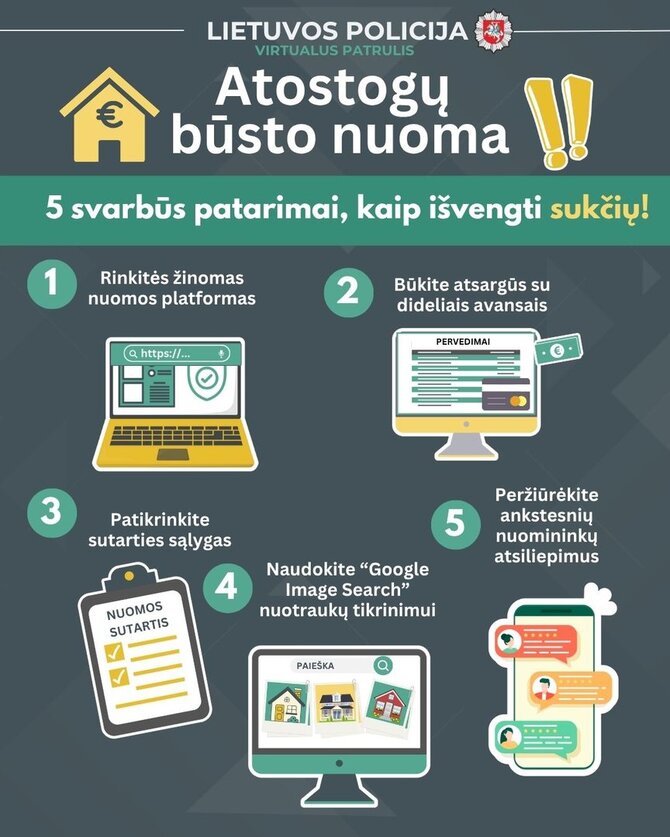 Facebook/Lietuvos policijos patarimai