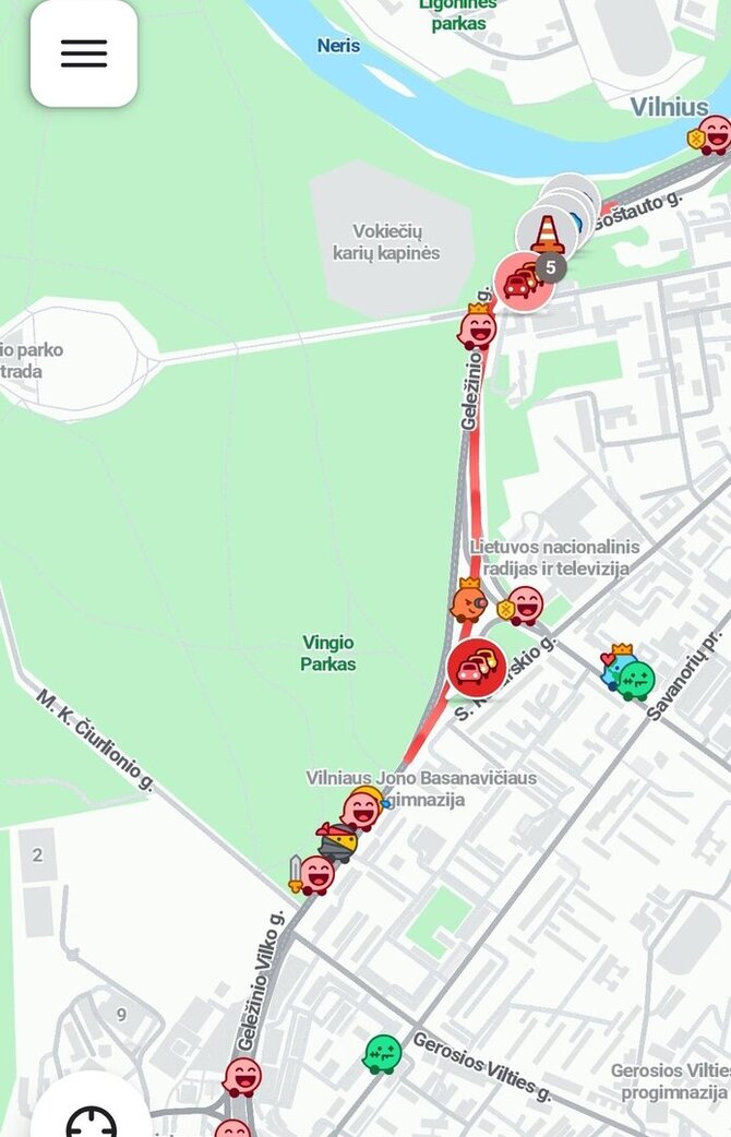 15min nuotr./Avarija Geležinio Vilko g.