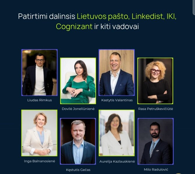 Renginio organizatorių nuotr./Pranešėjai